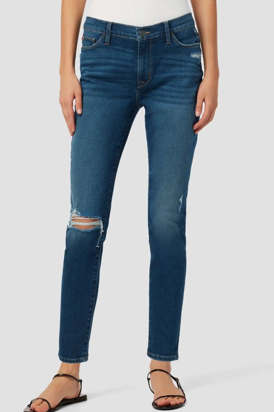 Online Hudson Jeans Natalie Mid-Rise Skinny Ankle Jean Mercury