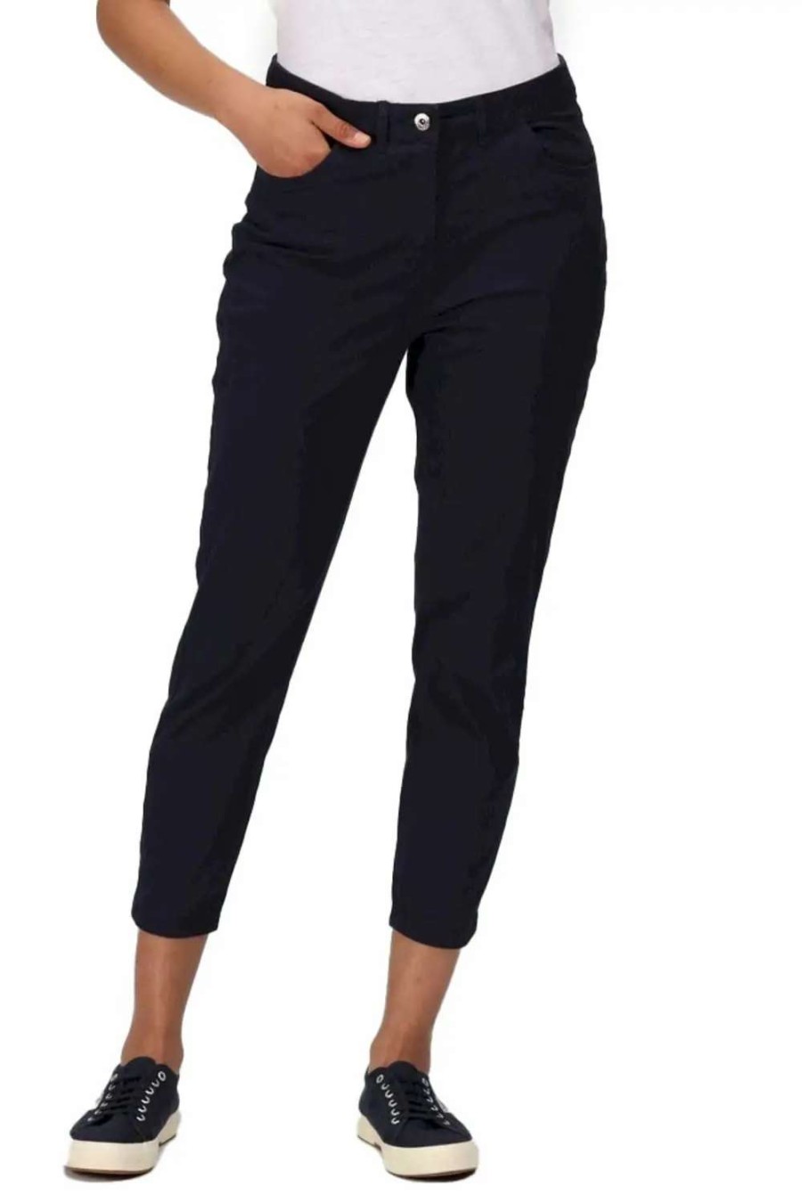 New Regatta Womens/Ladies Gabrina Ii 3/4 Jeans Navy