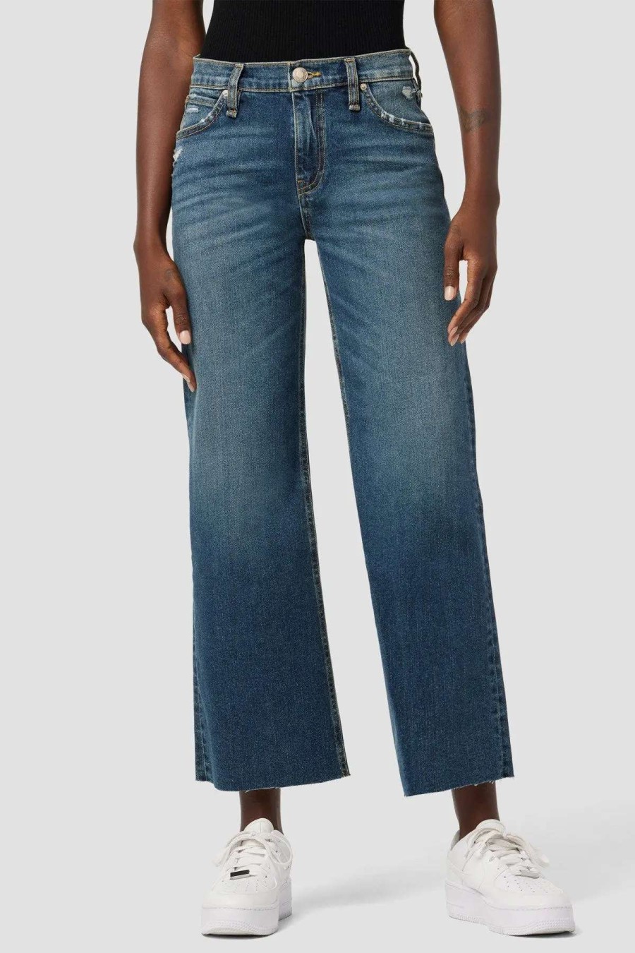 New Hudson Jeans Rosie High-Rise Wide Leg Ankle Jean Philly