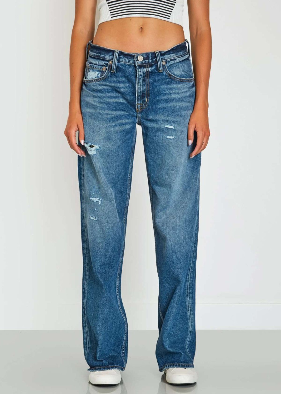 New Noend Denim Stella Low Rise Loose Denim In Little Rock