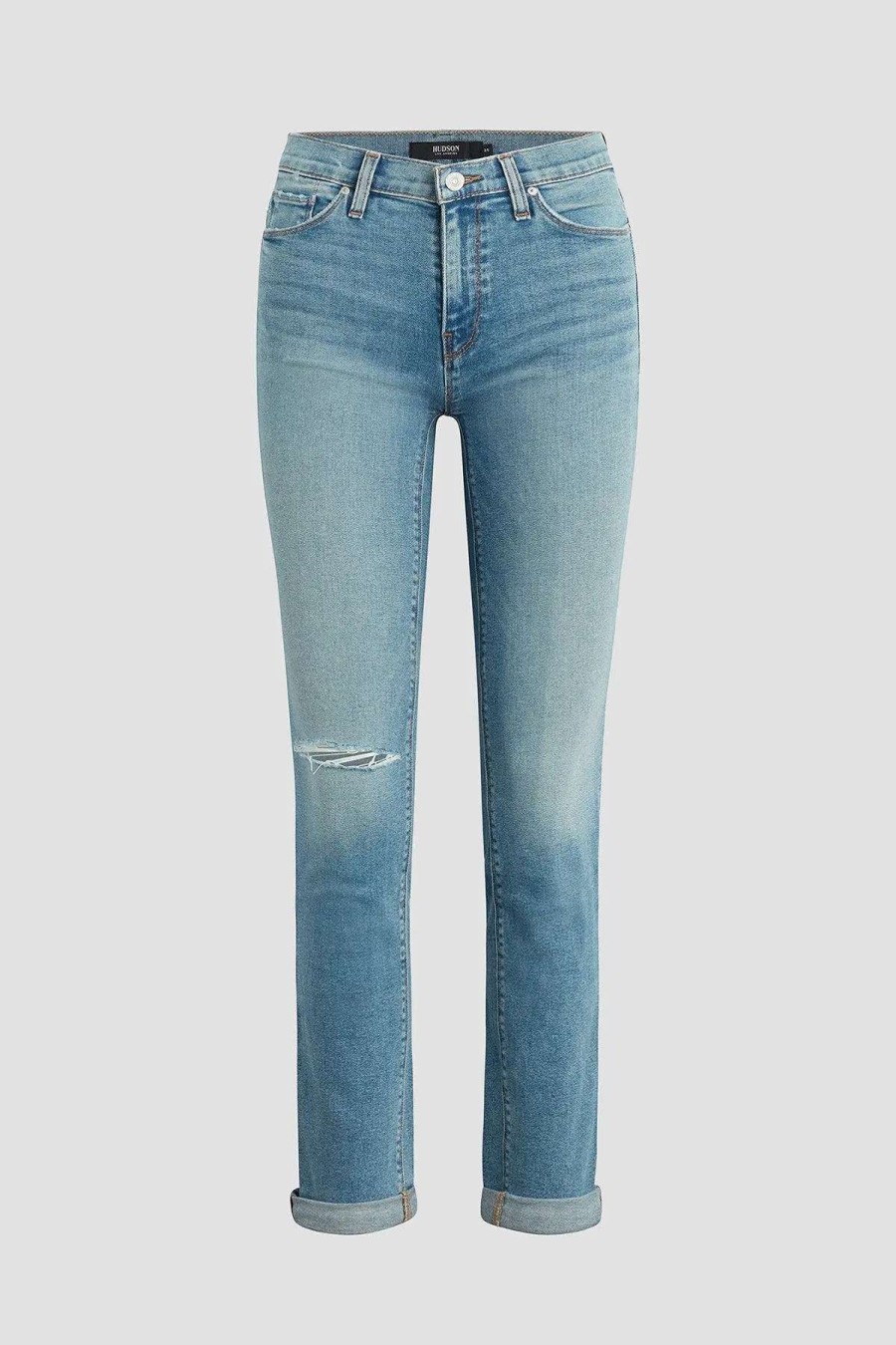 Hot Hudson Jeans Nico Mid-Rise Straight Ankle Jean The One