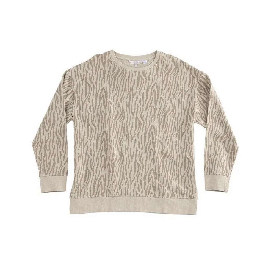 Best Shiraleah Kirsten Animal Print Sweatshirt, Oatmeal