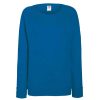 Best Of The Loom Fruit Of The Loom Ladies Fitted Lightweight Raglan Sweatshirt (240 Gsm) Royal