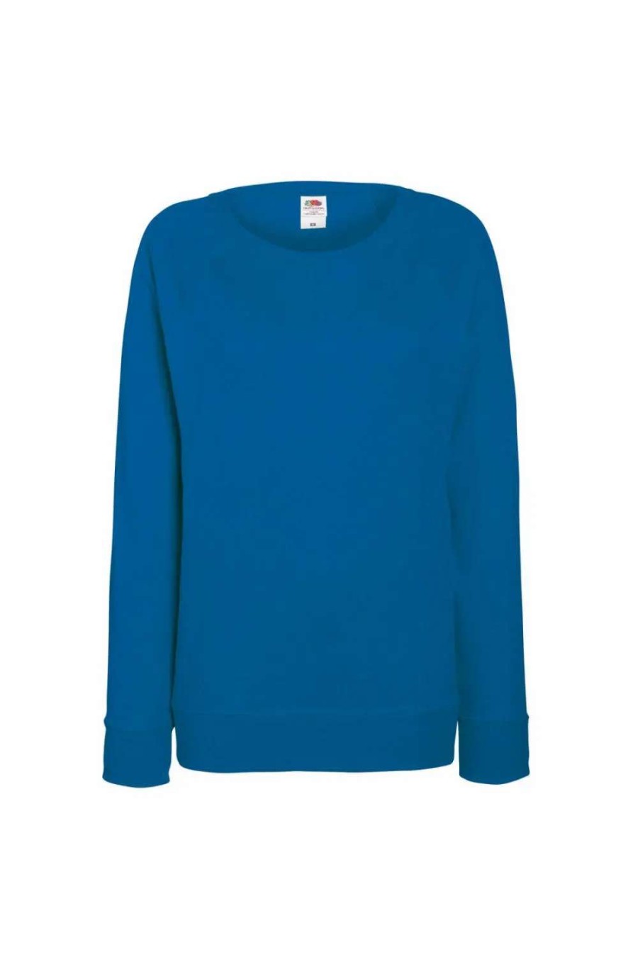 Best Of The Loom Fruit Of The Loom Ladies Fitted Lightweight Raglan Sweatshirt (240 Gsm) Royal