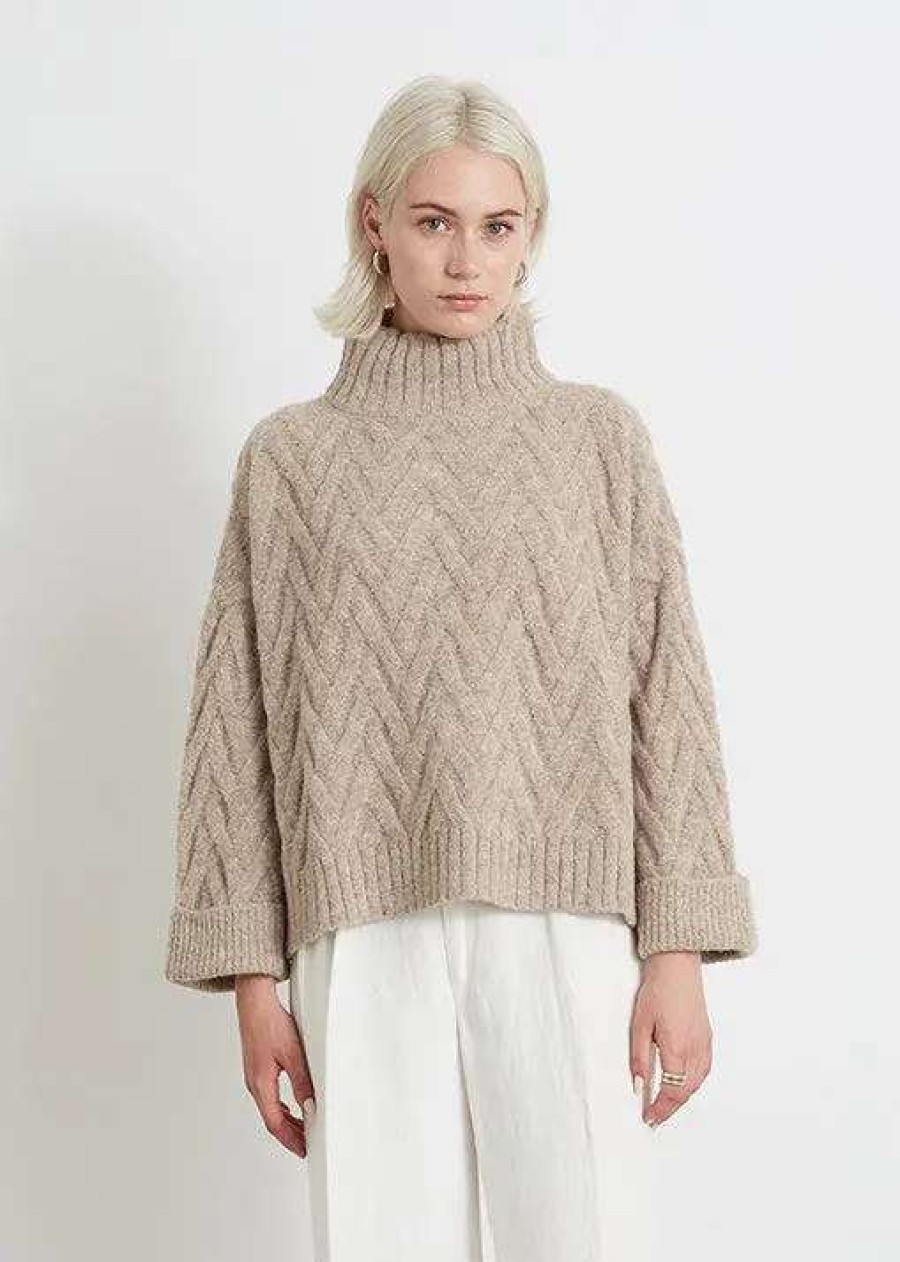 Best Eleven Six Bethany Sweater Oatmeal