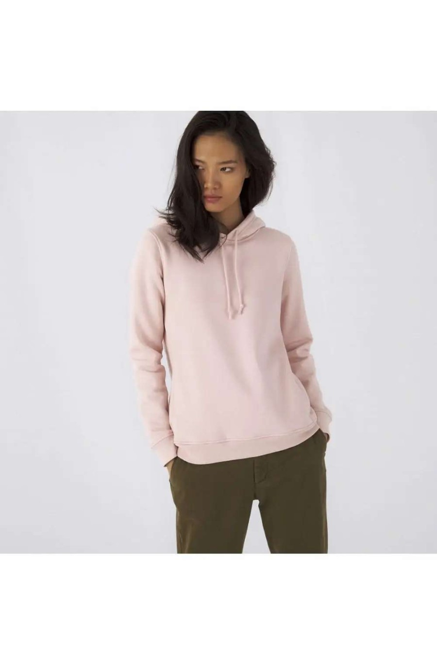 Hot B&C B&C Womens/Ladies Organic Hoodie ( ) Soft Rose