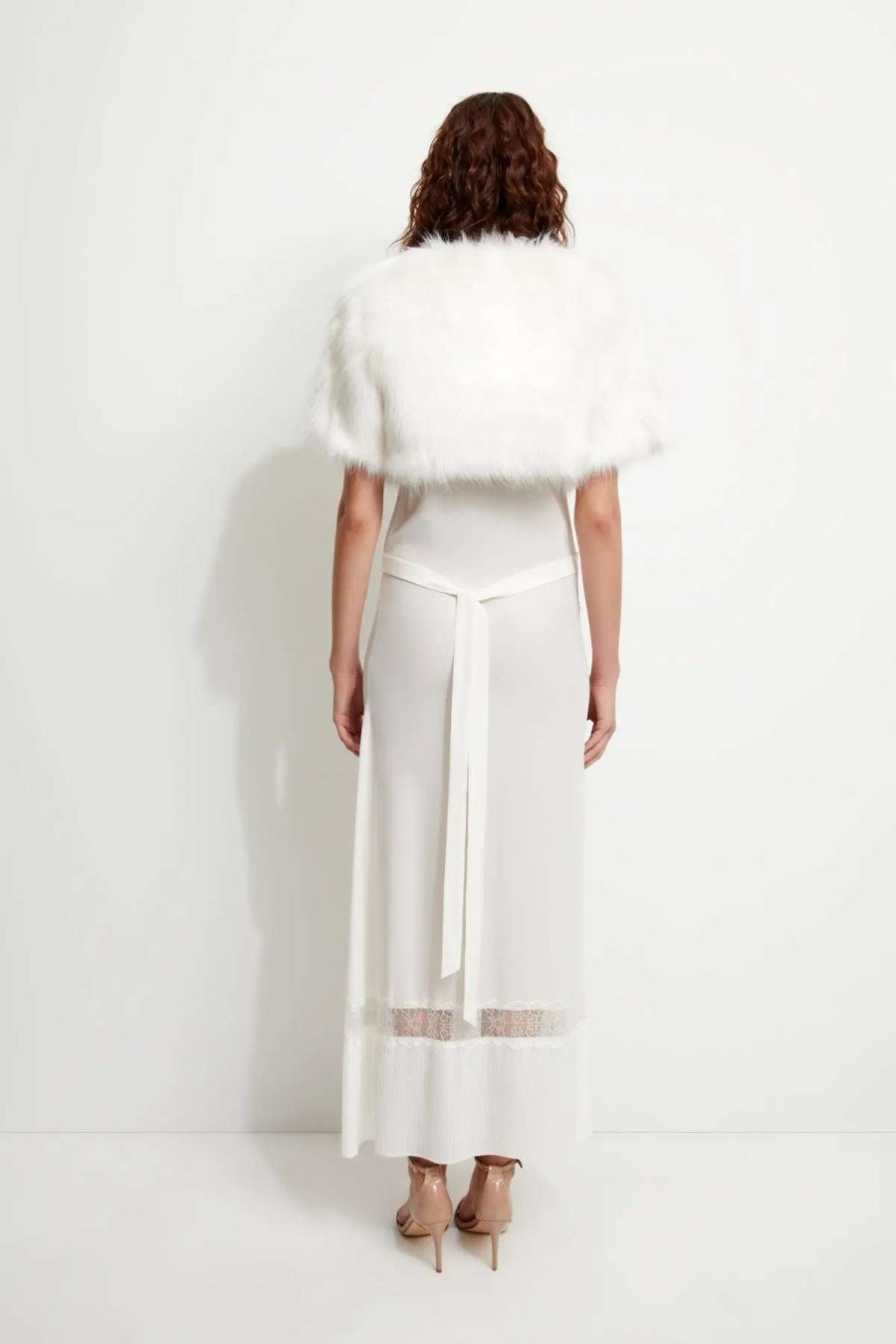 Wholesale Unreal Fur Love A Fur Bolero Ivory