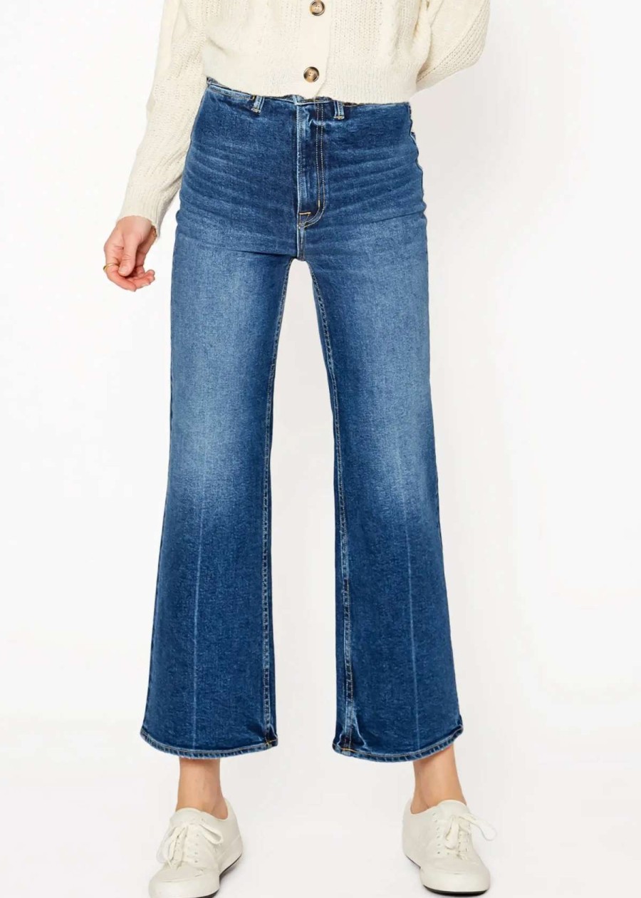 Wholesale Noend Denim Queen Wide Leg Crop Jeans In Kingman