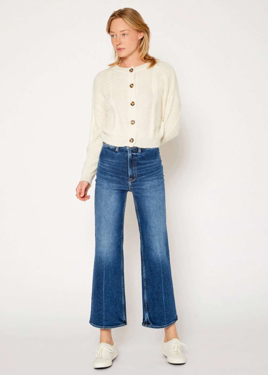 Wholesale Noend Denim Queen Wide Leg Crop Jeans In Kingman