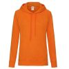 Online Of The Loom Fruit Of The Loom Ladies Fitted Lightweight Hooded Sweatshirt / Hoodie (240 Gsm) ( ) Orange