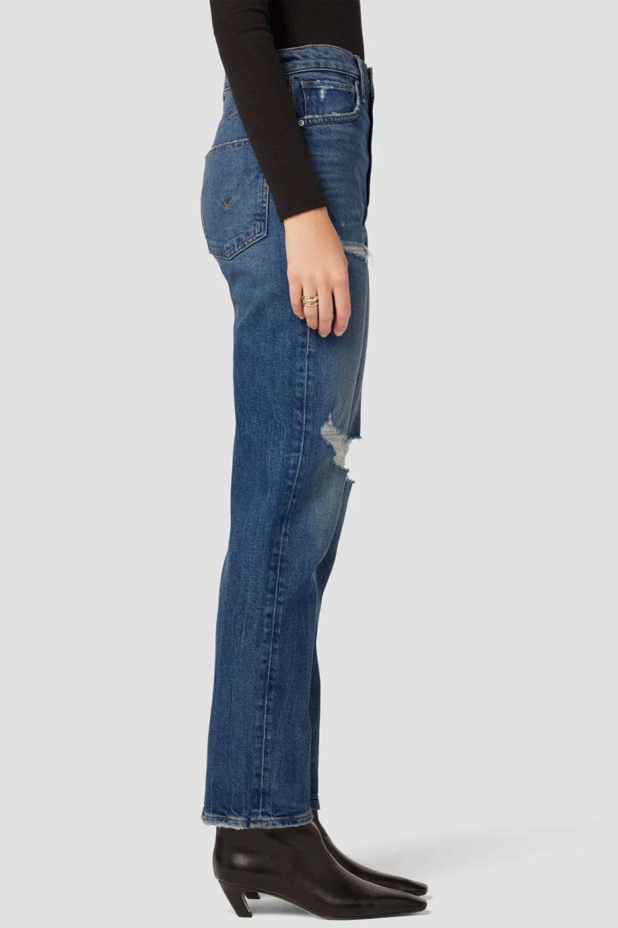 Best Hudson Jeans Igh-Rise Straight Loose Fit Jeans Asteroid