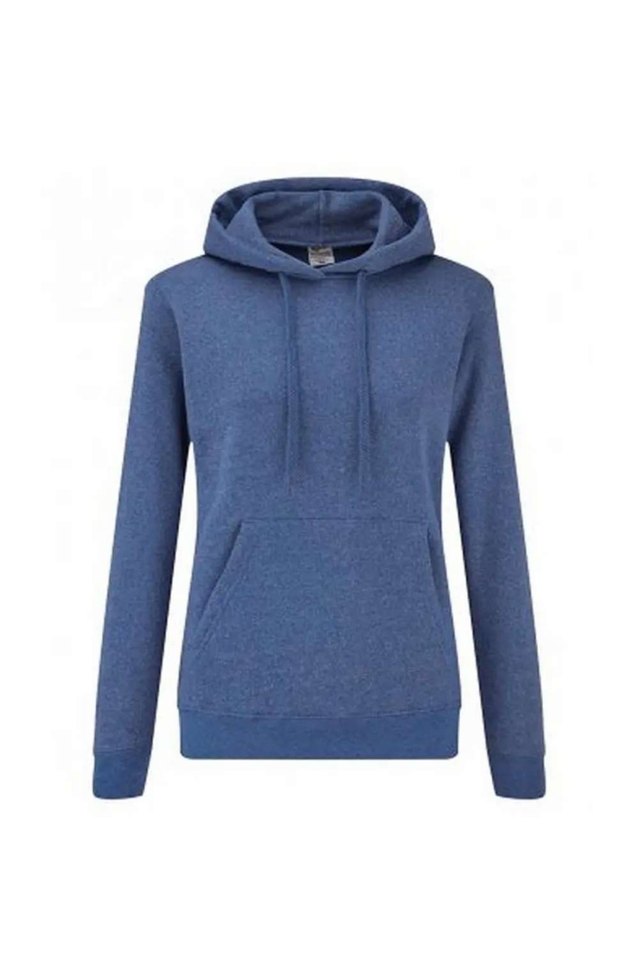 Clearance Of The Loom Fruit Of The Loom Classic Lady Fit Hooded Sweatshirt ( ) Royal Blue Heather