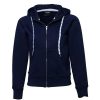 Hot Tee Jays Womens/Ladies Full Zip Hooded Sweatshirt ( ) Navy Blue