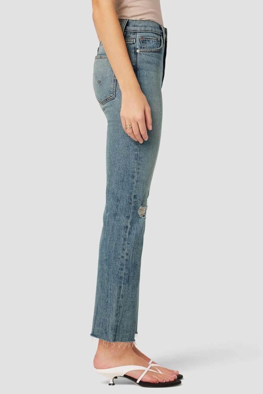 Clearance Hudson Jeans Remi High-Rise Straight Ankle Jean Satelite