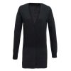 New Premier Womens/Ladies Longline V Neck Knitted Cardigan Charcoal