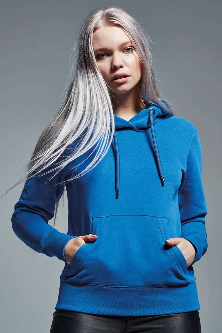 Best Anthem Womens/Ladies Organic Hoodie ( ) Royal Blue