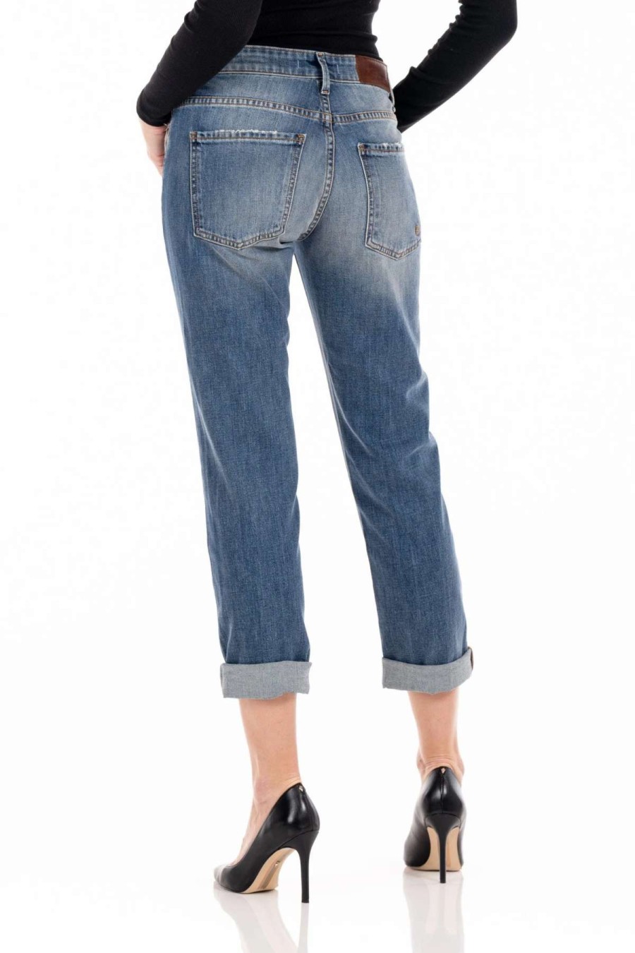 Clearance Fidelity Denim Axl Girlfriend Fit Jeans Lagoon