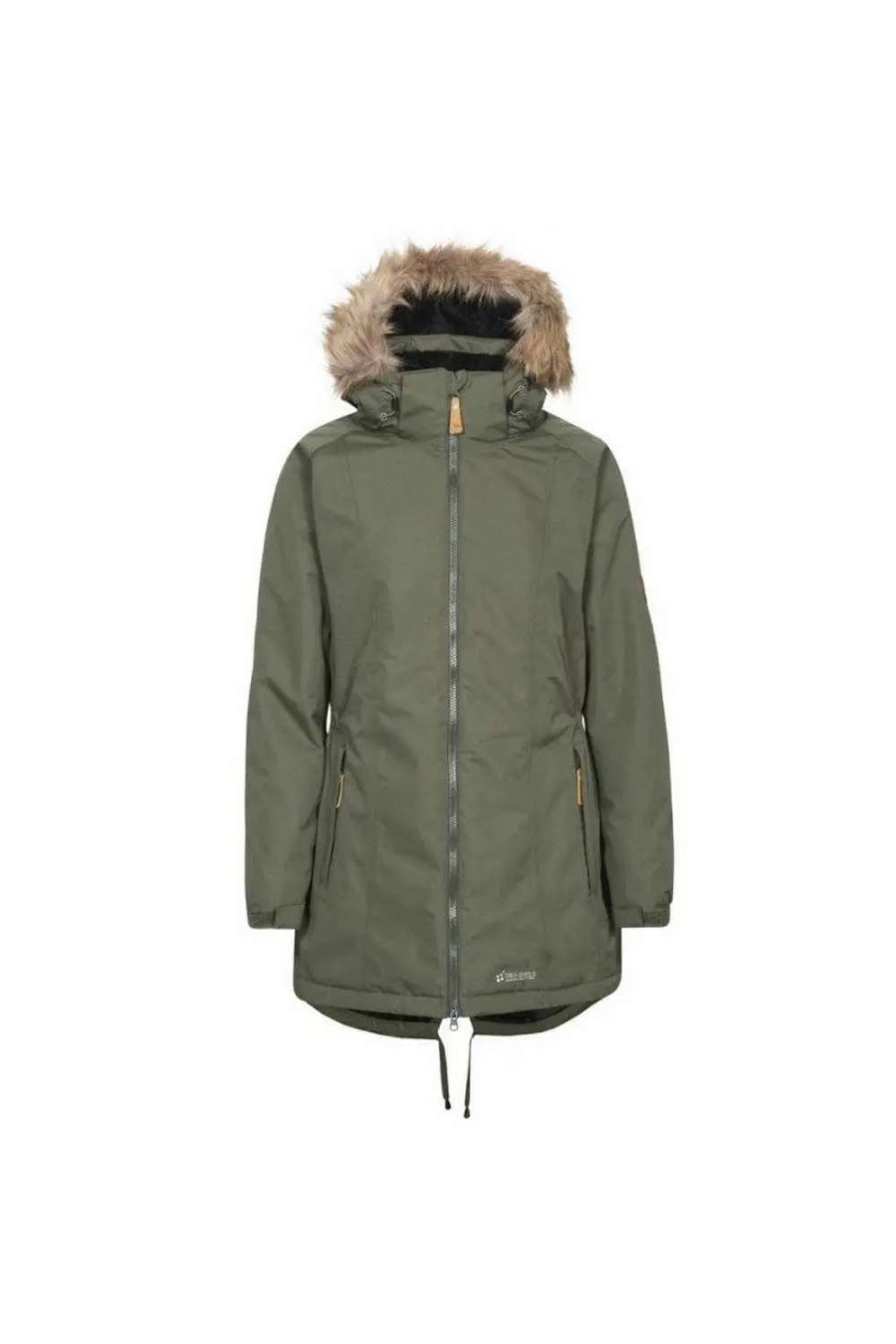 Clearance Trespass Womens/Ladies Celebrity Insulated Longer Length Parka Jacket ( ) Moss