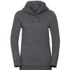 New Russell Ladies Authentic Melange Hoodie ( ) Carbon Melange