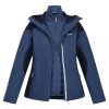 Best Regatta Womens/Ladies Wentwood Vii 2 In 1 Waterproof Jacket Dark Denim/Navy