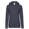 Hot Of The Loom Fruit Of The Loom Ladies Fitted Hooded Sweatshirt ( ) Deep Navy