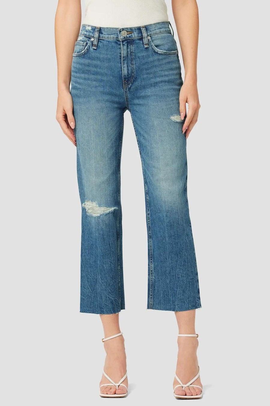 Clearance Hudson Jeans Remi High-Rise Straight Crop Jean Stunner