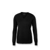 New Nimbus Womens/Ladies Ashbury Knitted V Neck Sweater ( ) Black