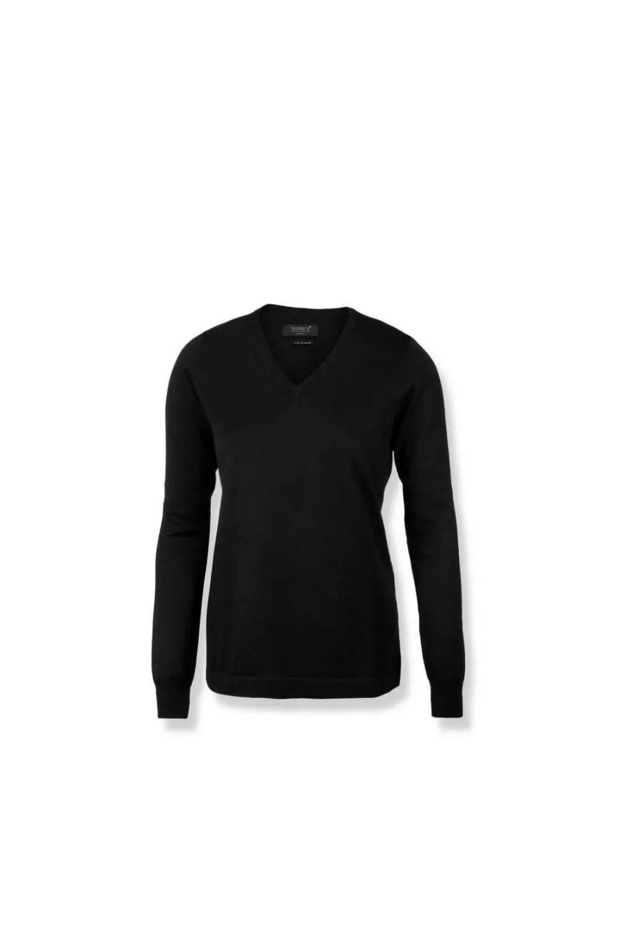 New Nimbus Womens/Ladies Ashbury Knitted V Neck Sweater ( ) Black