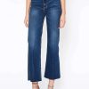 New Noend Denim Queen Wide Leg Crop In Thunder