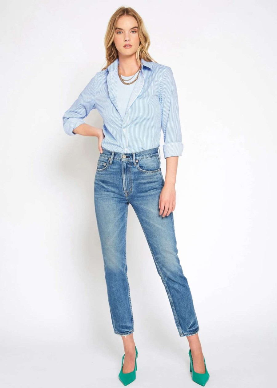 Wholesale Noend Denim Ve Slim Straight Crop In Nashville Blue