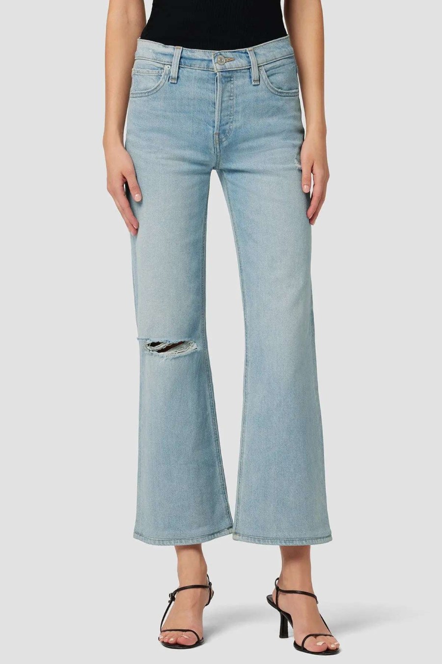 Hot Hudson Jeans Rosie High-Rise Wide Leg Ankle Jean Memory