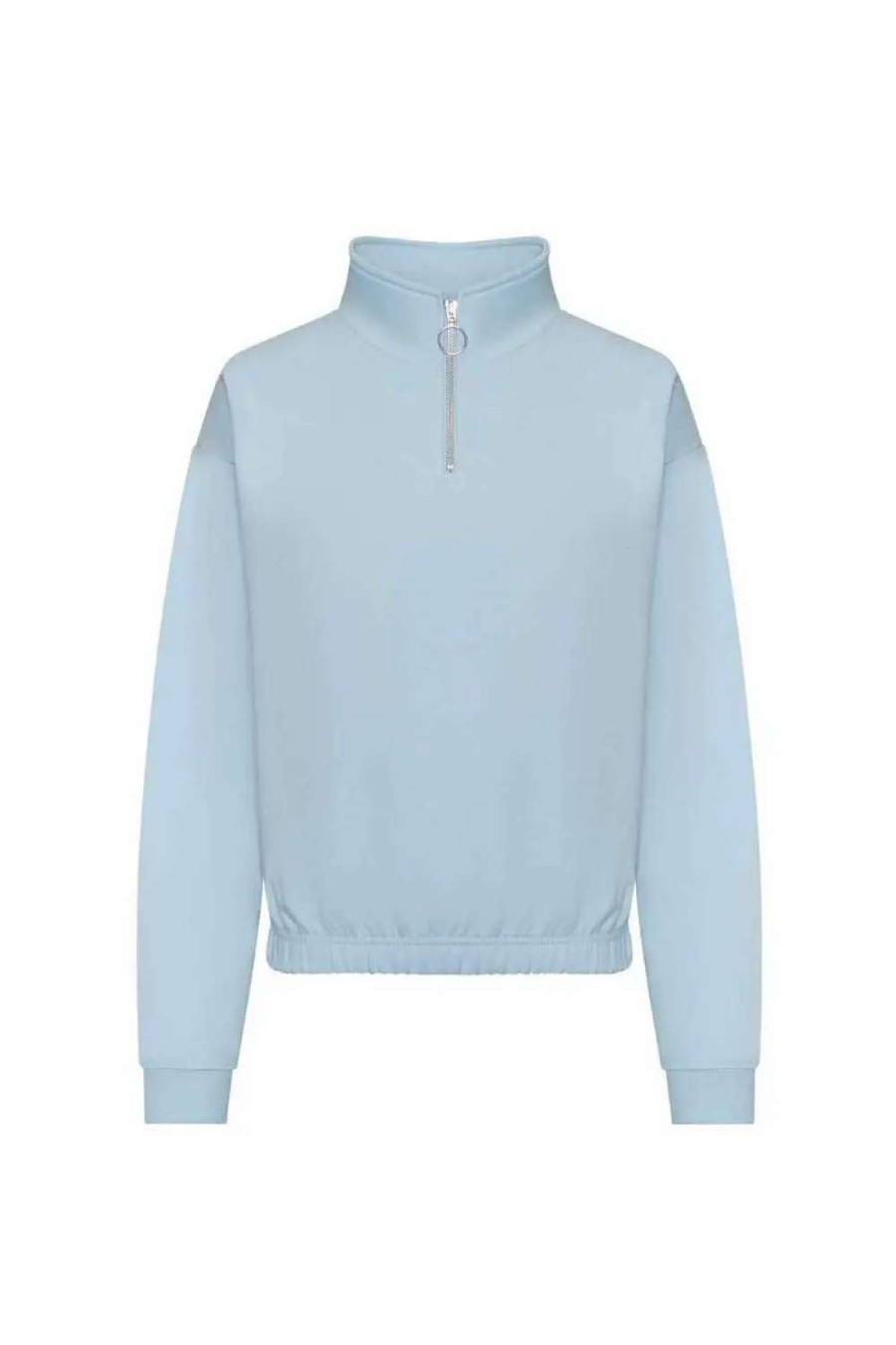 Best Awdis Womens Cropped Sweatshirt Sky Blue