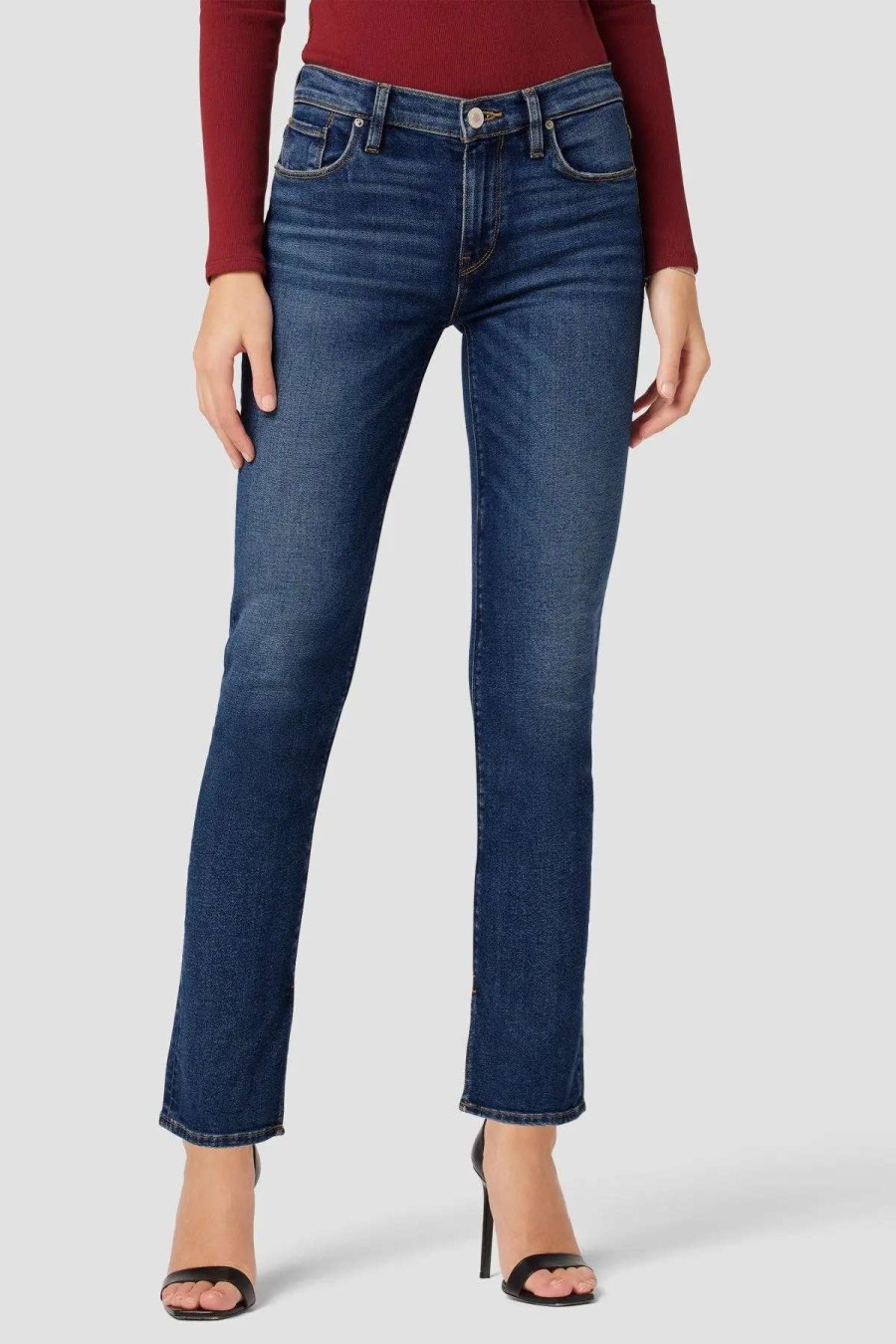 Best Hudson Jeans Nico Mid-Rise Straight Ankle Jean Lucid