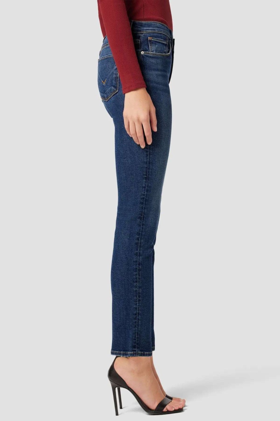 Best Hudson Jeans Nico Mid-Rise Straight Ankle Jean Lucid