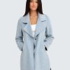 Best Belle & Bloom Ex-Boyfriend Wool Blend Oversized Jacket Light Blue