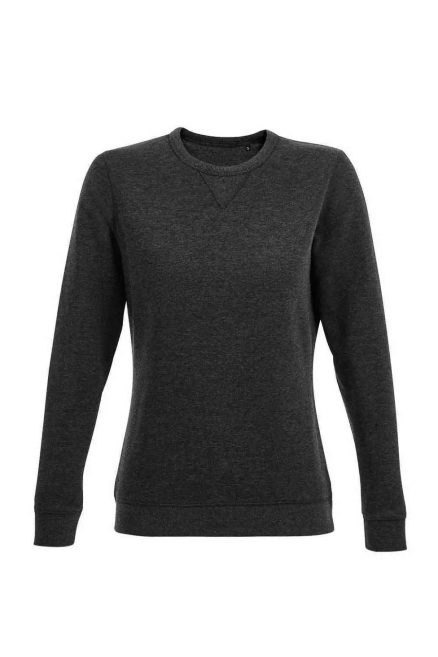 Best Sols Womens/Ladies Sully Marl Sweatshirt Charcoal