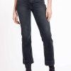 Hot Noend Denim Farrah Kick Flare In Washed Black