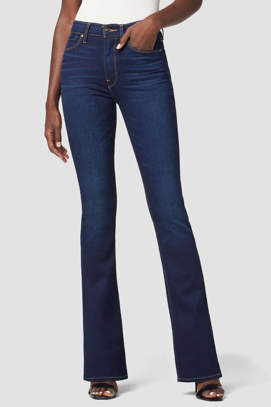 Wholesale Hudson Jeans Barbara High-Rise Bootcut Petite Jean Requiem