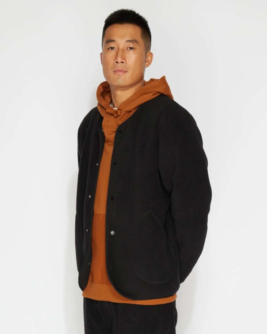 Hot Banks Journal Niels Deluxe Fleece Jacket Black