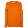 Wholesale Of The Loom Fruit Of The Loom Ladies Fitted Lightweight Raglan Sweatshirt (240 Gsm) Orange