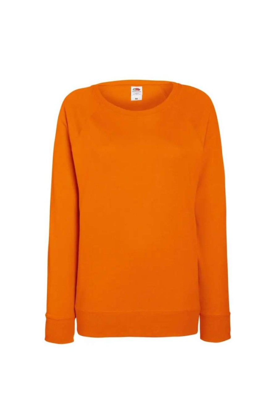 Wholesale Of The Loom Fruit Of The Loom Ladies Fitted Lightweight Raglan Sweatshirt (240 Gsm) Orange