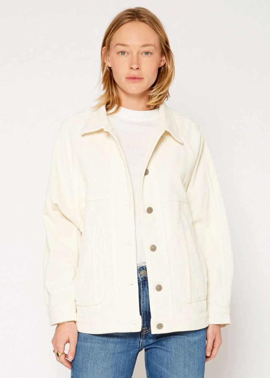 Best Noend Denim Wes Balloon Utility Jacket In Cream