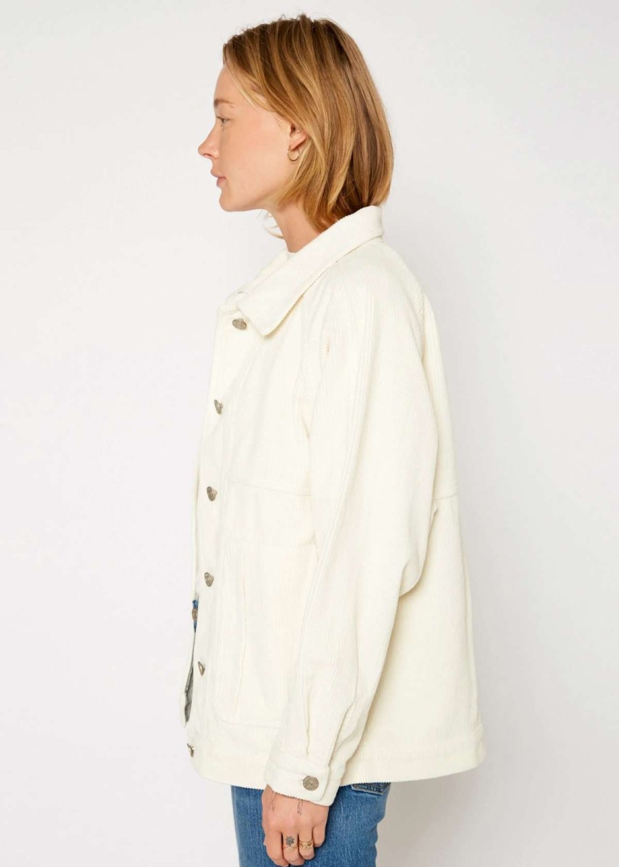 Best Noend Denim Wes Balloon Utility Jacket In Cream