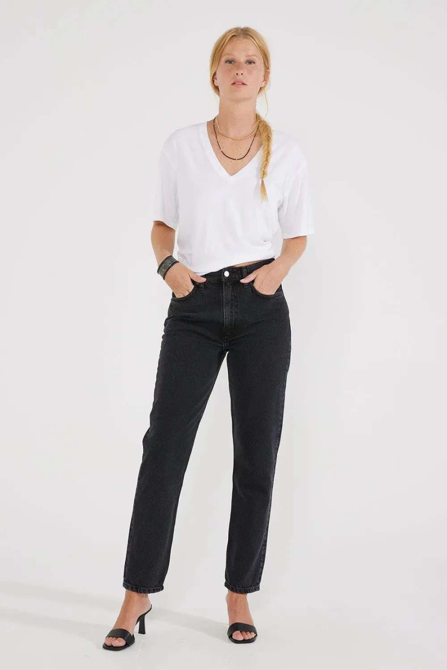 Hot Etica Finn Slim Straight Black Rock