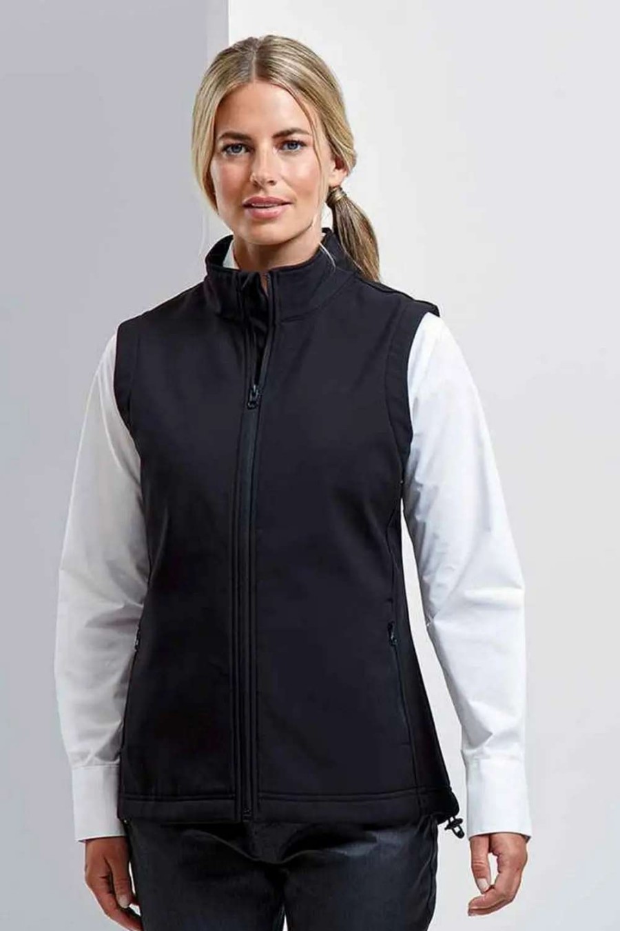 Clearance Premier Womens/Ladies Windchecker Vest Black