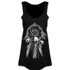 Best Unorthodox Collective Gothic Dreamcatcher Ladies Floaty Vest ( ) Black