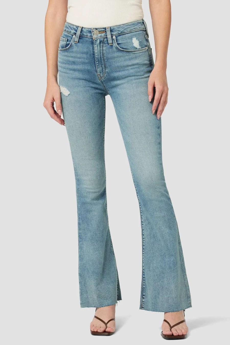 Clearance Hudson Jeans Lly High-Rise Flare Petite Jean Summer Flame