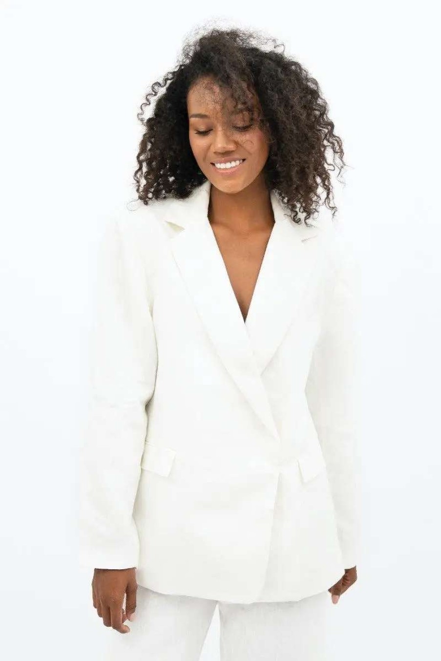 Best 1 People Havana Hav Oversized Blazer Porcelain