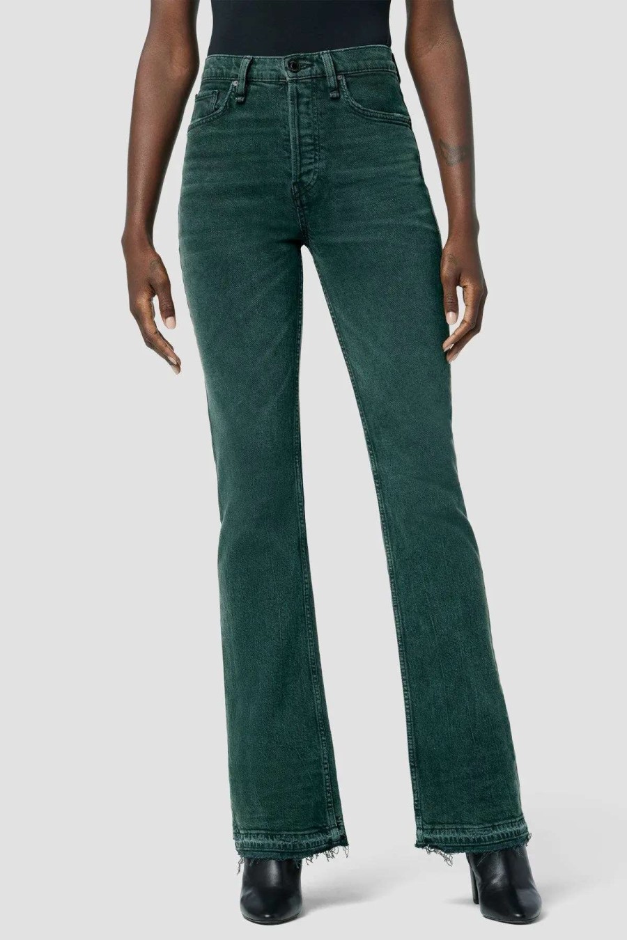 Online Hudson Jeans Faye Ultra High-Rise Bootcut Jeans Overdye Scarab