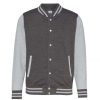 Hot Awdis Unisex Varsity Jacket ( ) Charcoal/ Heather Gray